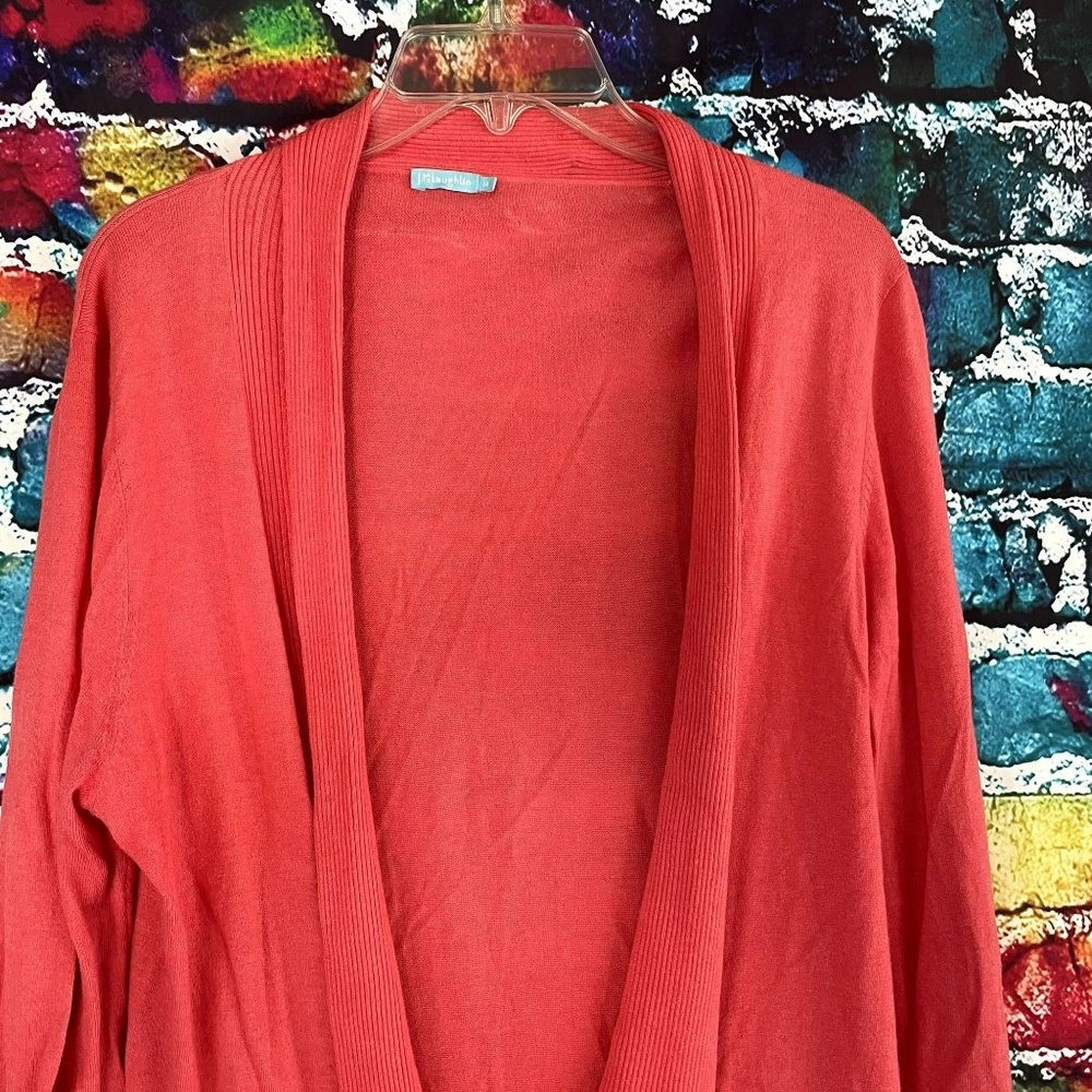 J. Mclaughlin Open Front Cardigan Sweater Size Me… - image 3